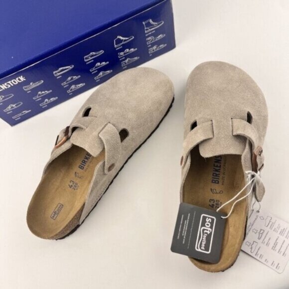 Birkenstock Boston Suede Leather - Taupe Women - Picture 4 of 6